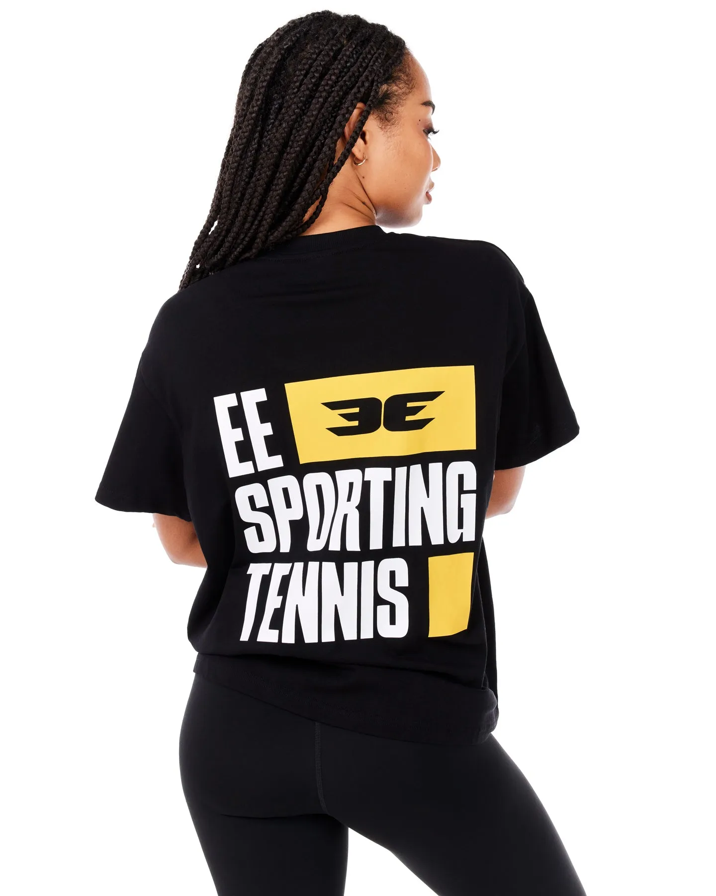 Women's Block Oversized Tee - Black sold by Elite Eleven product image thumbnail 2