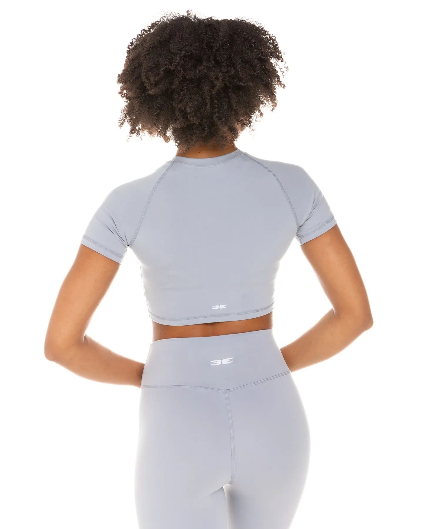 Aura Crop Tee - Steel Grey sold by Elite Eleven product image thumbnail 3