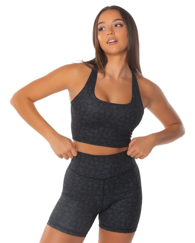 EE Square Neck Bra - Black Leopard sold by Elite Eleven