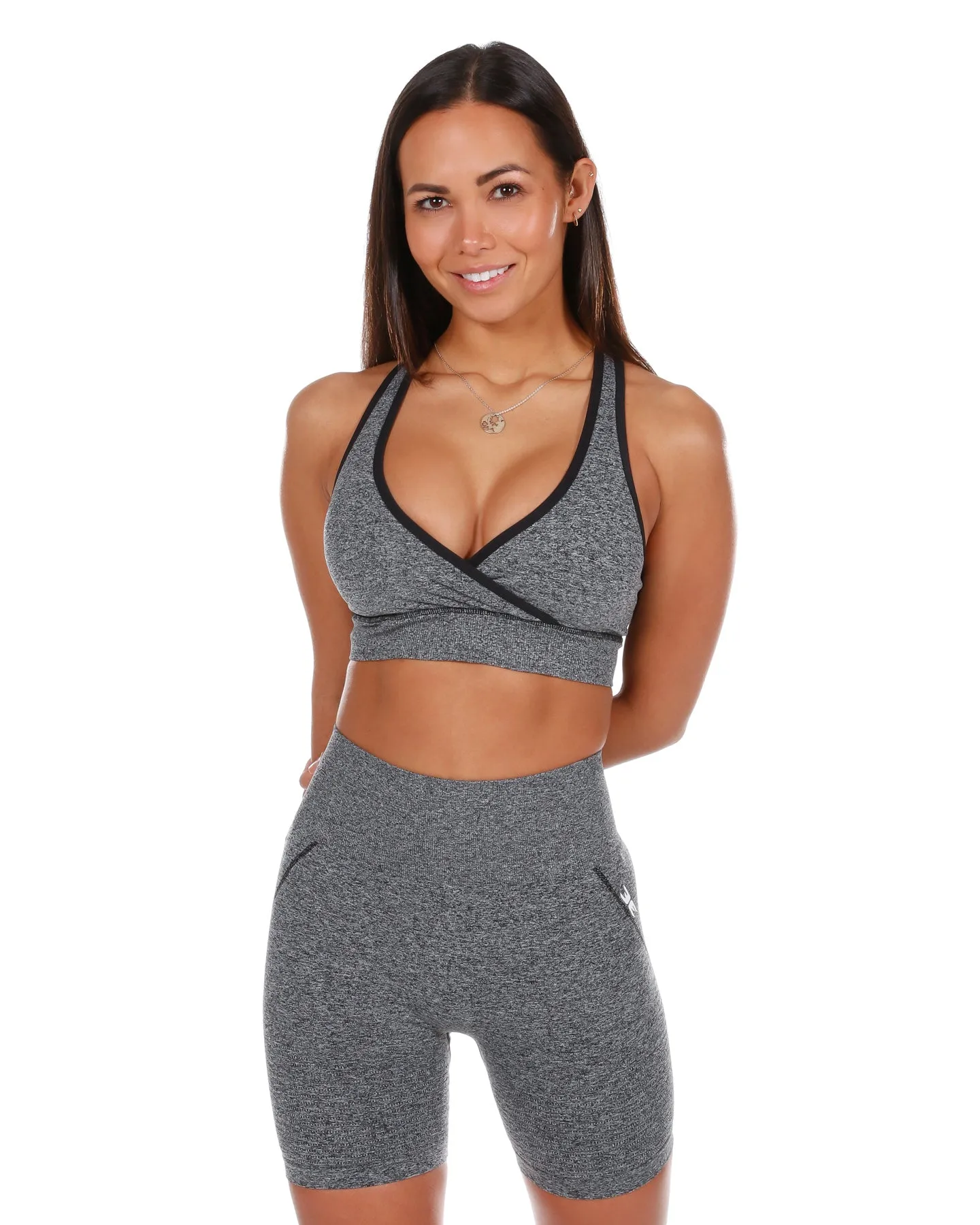 Seamless Vantage Bra - Heather black sold by Elite Eleven product image thumbnail 4