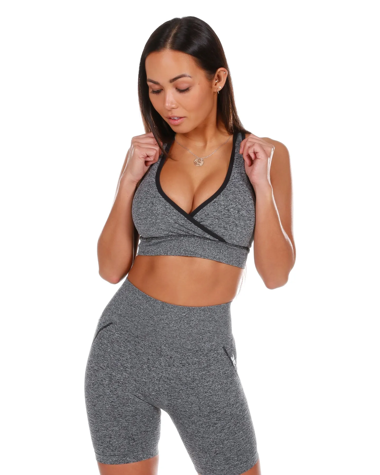 Seamless Vantage Bra - Heather black sold by Elite Eleven product image thumbnail 3