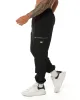 Men's Utility Cargo Pants - Black sold by Elite Eleven