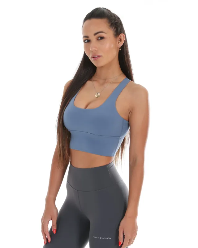 EE Square Neck Bra - Blue sold by Elite Eleven