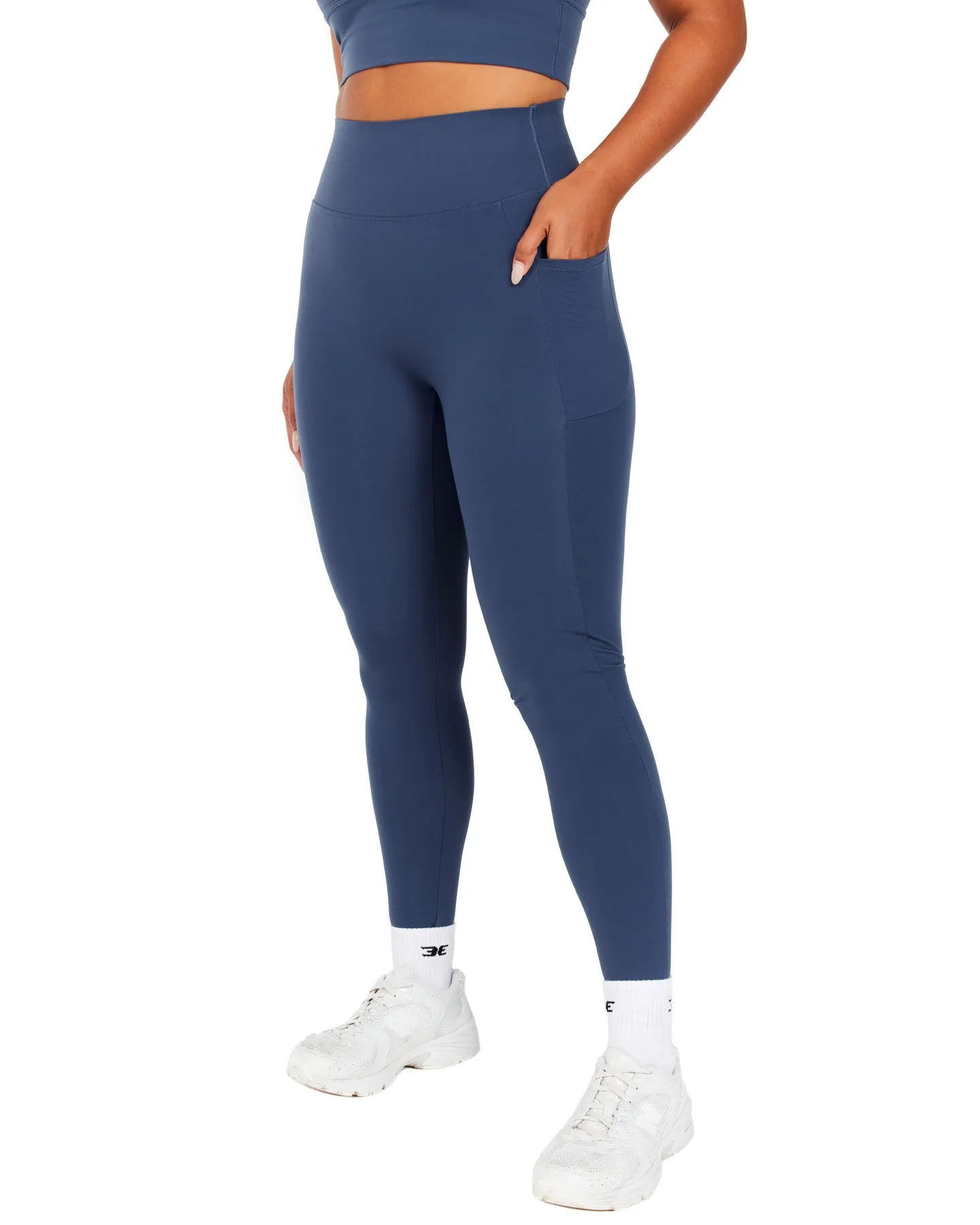 Aura Bonded Ascend Leggings - Soft Navy sold by Elite Eleven