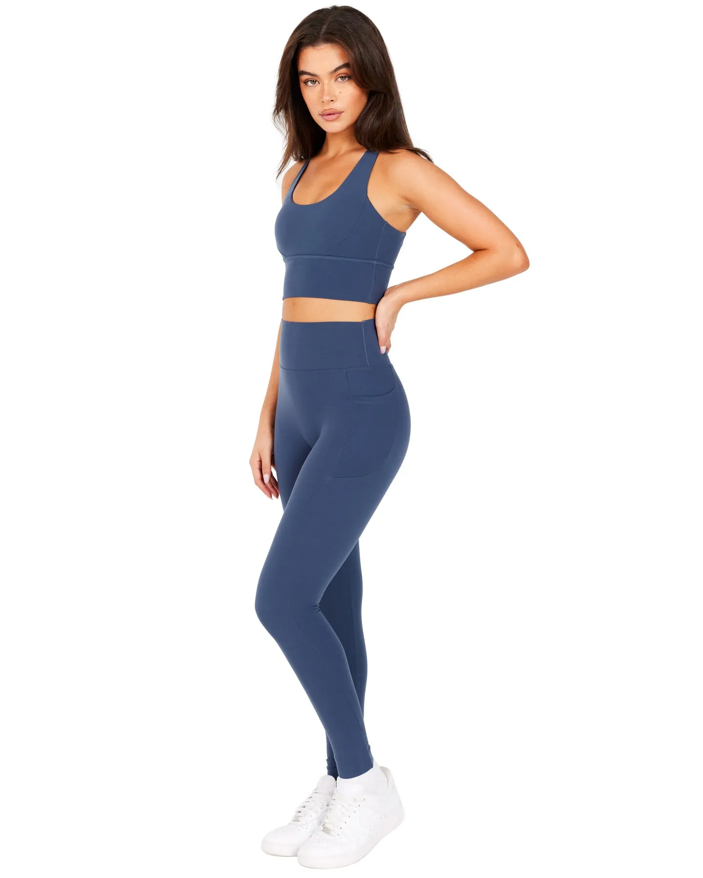 Aura Bonded Ascend Leggings - Soft Navy sold by Elite Eleven product image thumbnail 5