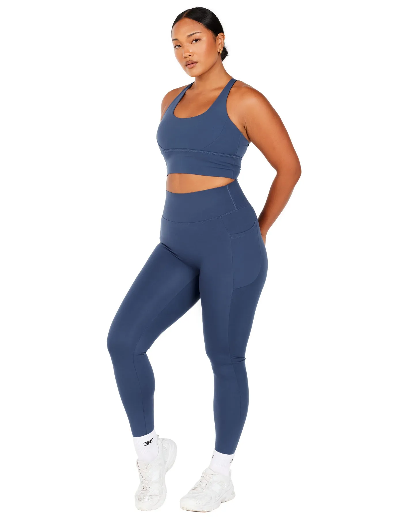 Aura Bonded Ascend Leggings - Soft Navy sold by Elite Eleven product image thumbnail 2