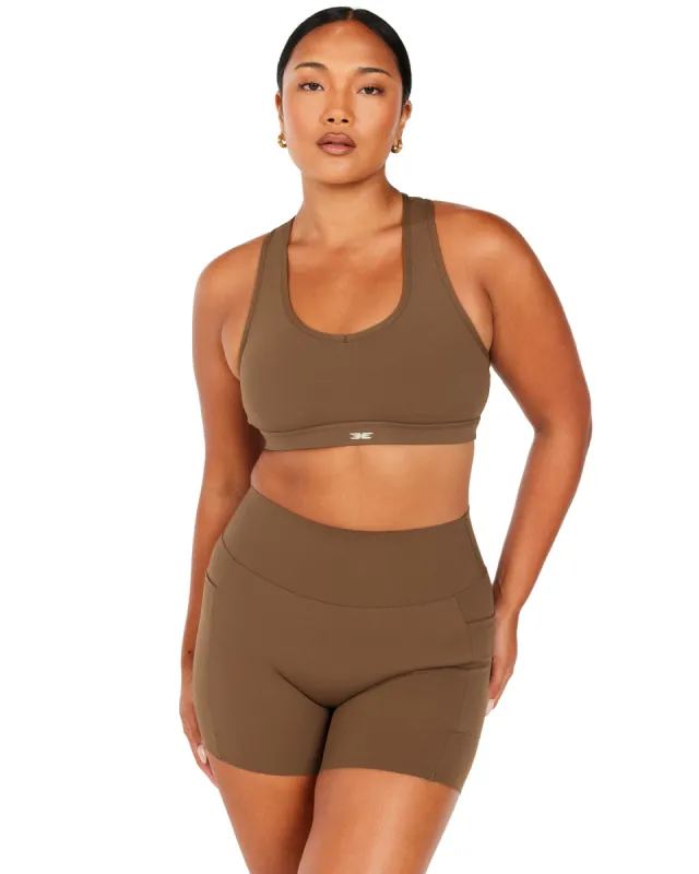 Aura Mesh Bra - Cafe Latte sold by Elite Eleven