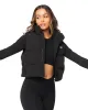 Cropped Puffer Vest - Black sold by Elite Eleven
