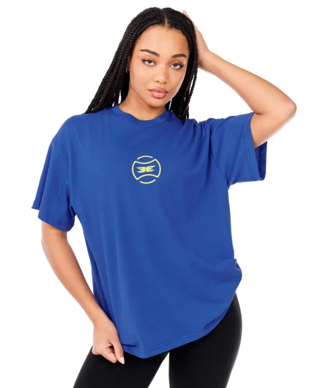 EE Tennis Women's Oversized Tee - Blue sold by Elite Eleven