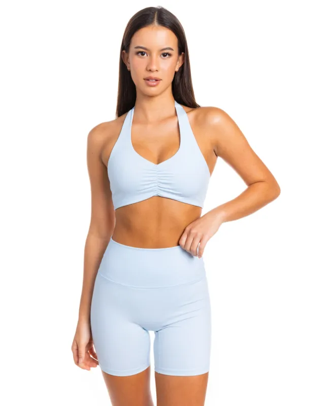 Halter Scrunch Bra - Sky Blue sold by Elite Eleven