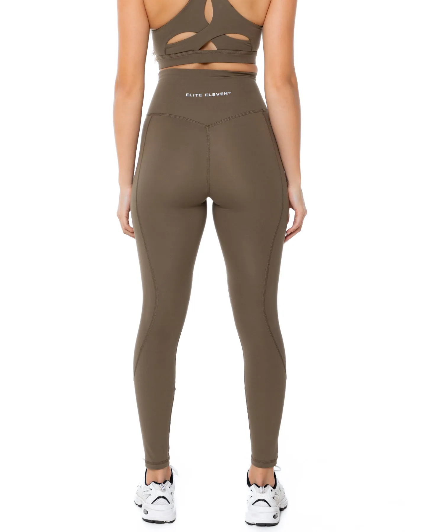 Curve Leggings - Dusty Khaki sold by Elite Eleven product image thumbnail 4