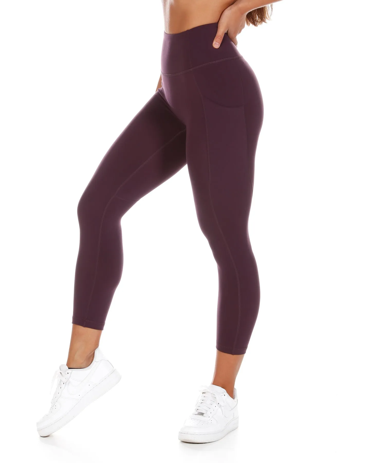 7/8 Aura Ascend Leggings - Wine sold by Elite Eleven product image thumbnail 2