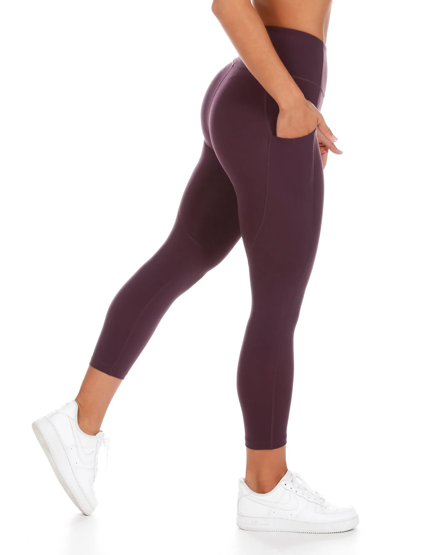 7/8 Aura Ascend Leggings - Wine sold by Elite Eleven