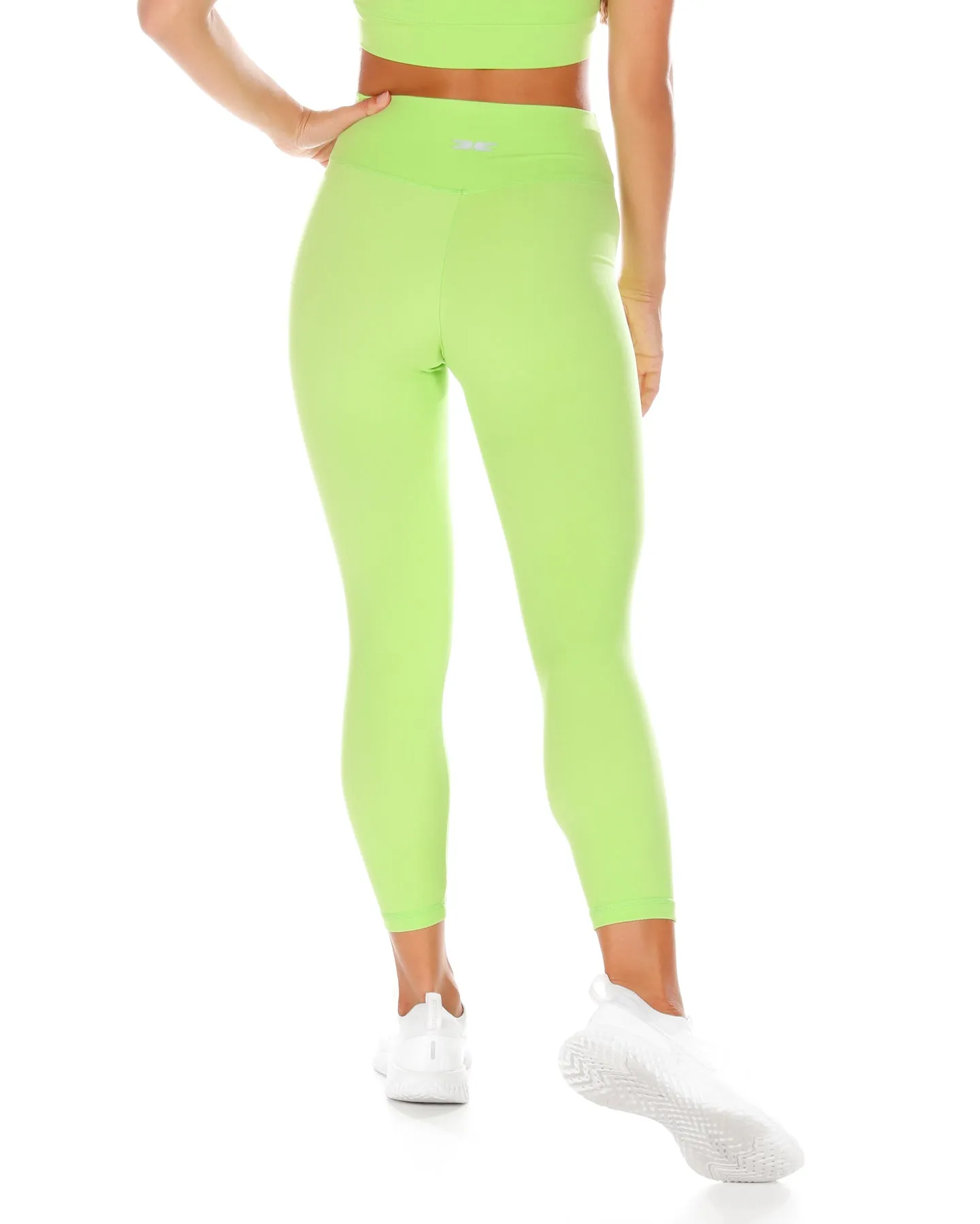 7/8 Cross Over Leggings - Lime sold by Elite Eleven product image thumbnail 4