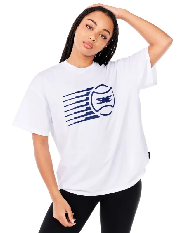 Women's Empire Oversized Tee - White sold by Elite Eleven