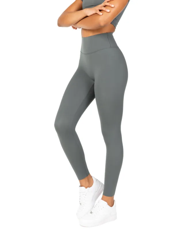 Aura Bonded Leggings - Cloud Grey sold by Elite Eleven
