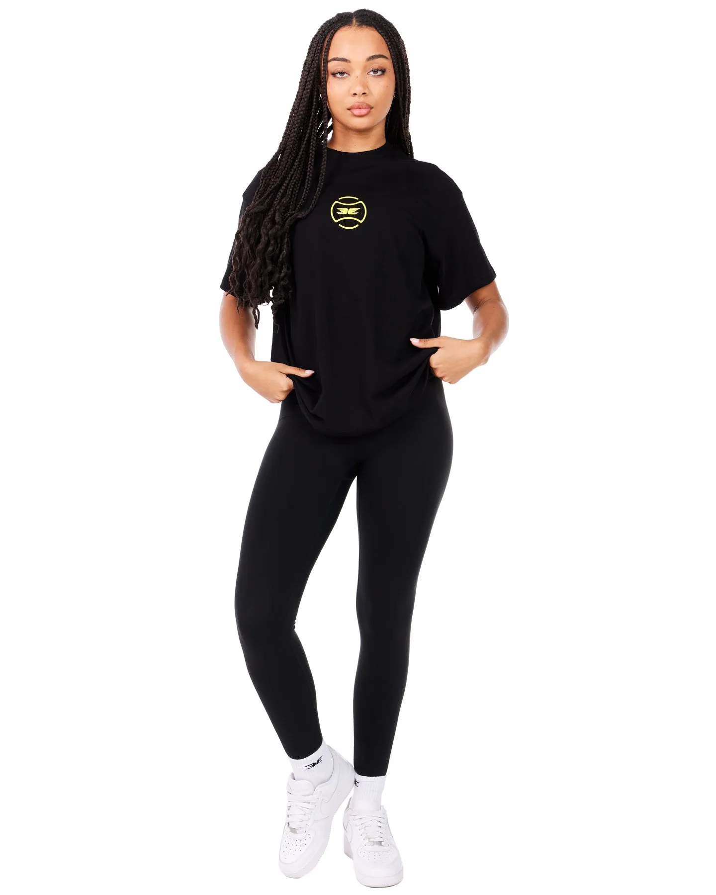 EE Tennis Women's Oversized Tee - Black sold by Elite Eleven product image thumbnail 3