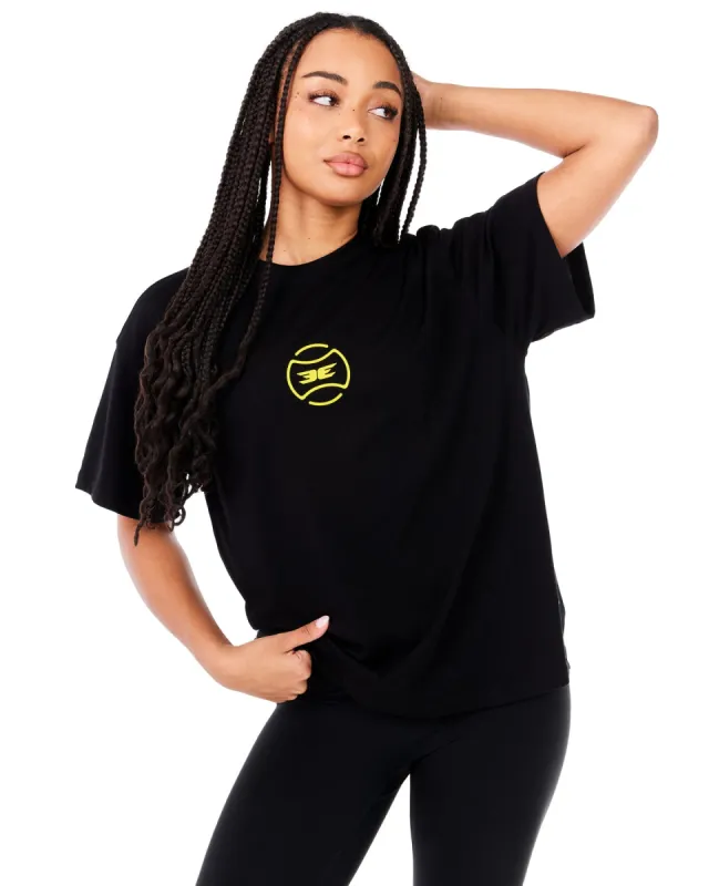 EE Tennis Women's Oversized Tee - Black sold by Elite Eleven