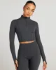 Cropped Aura Jacket - Charcoal sold by Elite Eleven