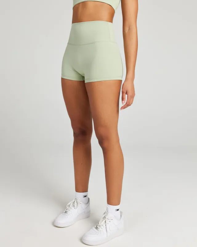 Aura SF Micro Shorts - Light Sage sold by Elite Eleven
