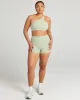 Aura SF Micro Shorts - Light Sage sold by Elite Eleven