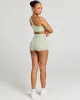 Aura SF Micro Shorts - Light Sage sold by Elite Eleven