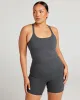 Aura Thin Strap Tank - Charcoal sold by Elite Eleven