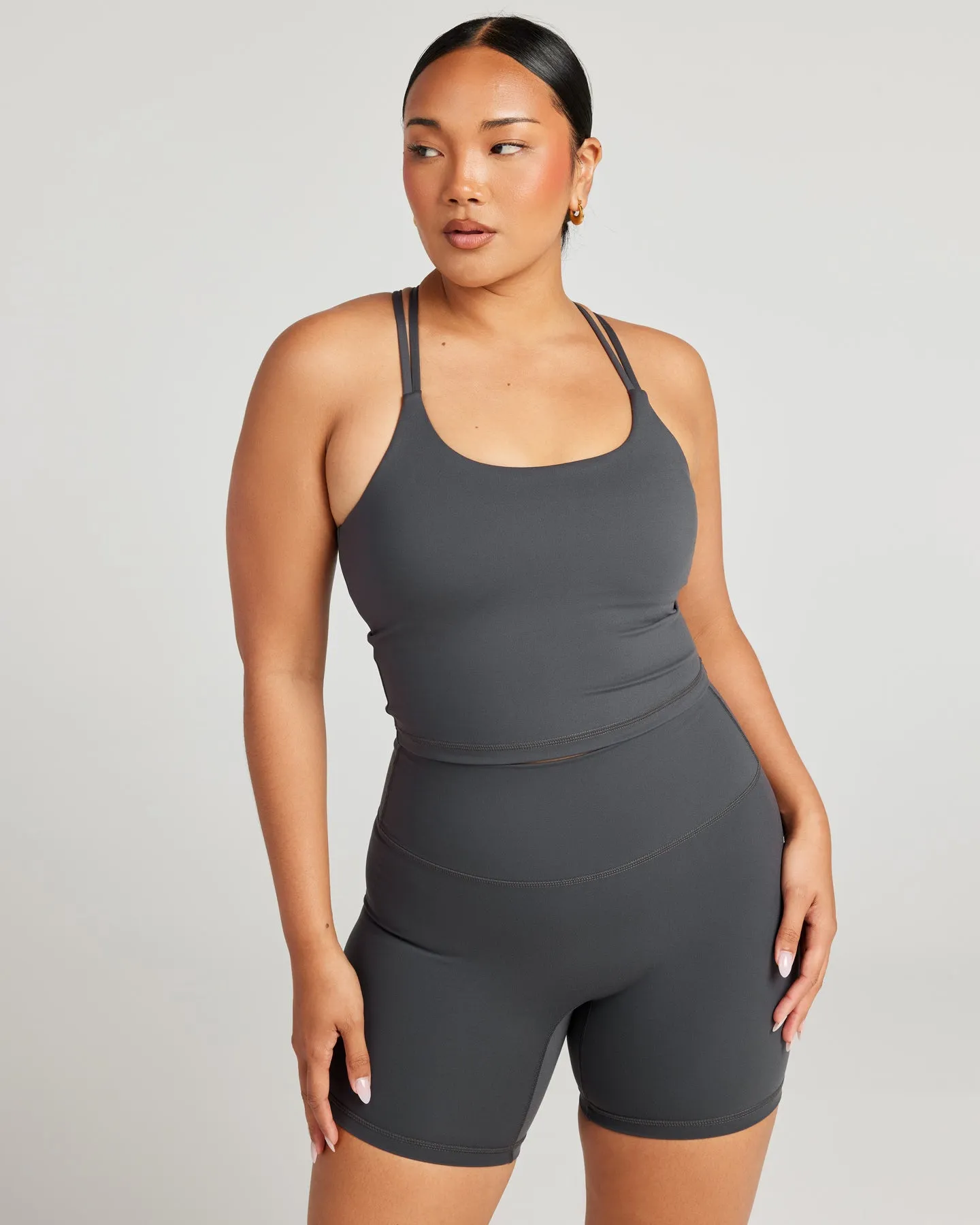 Aura Thin Strap Tank - Charcoal sold by Elite Eleven product image thumbnail 4