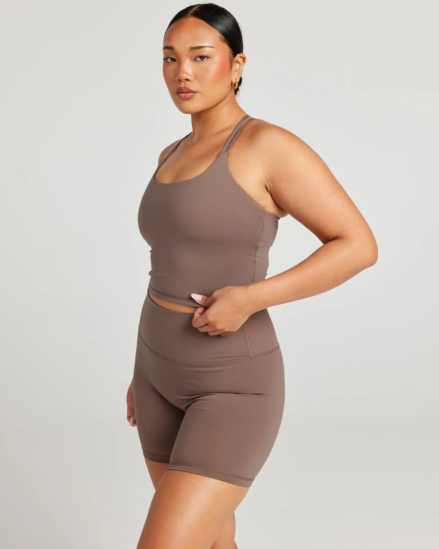 Aura Thin Strap Tank - Mushroom sold by Elite Eleven product image thumbnail 5
