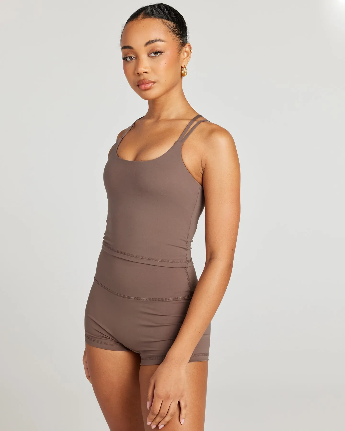 Aura Thin Strap Tank - Mushroom sold by Elite Eleven product image thumbnail 3