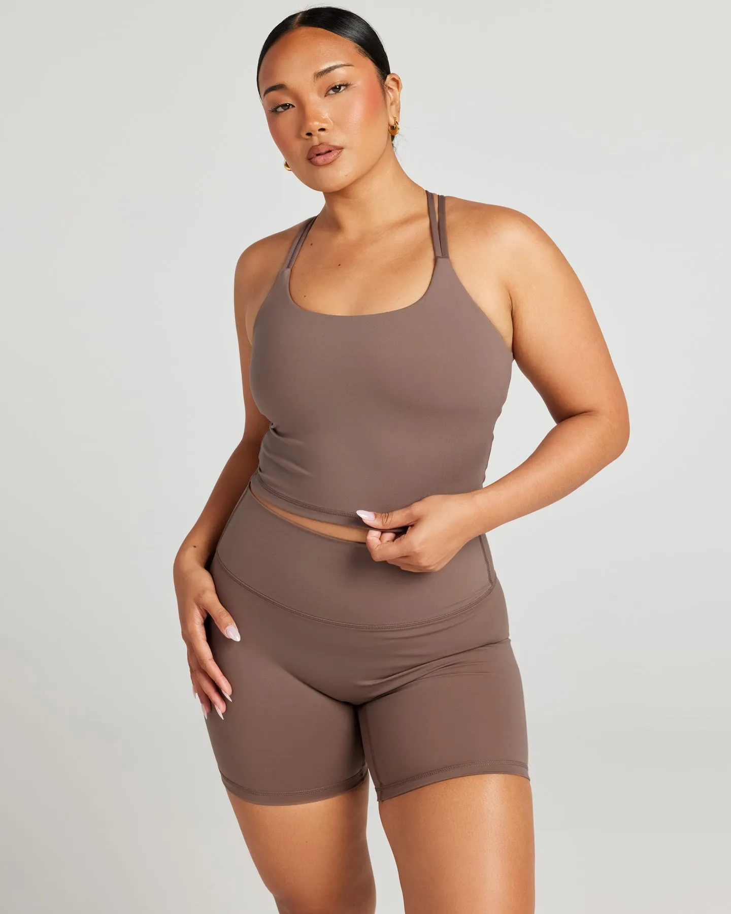 Aura Thin Strap Tank - Mushroom sold by Elite Eleven product image thumbnail 4