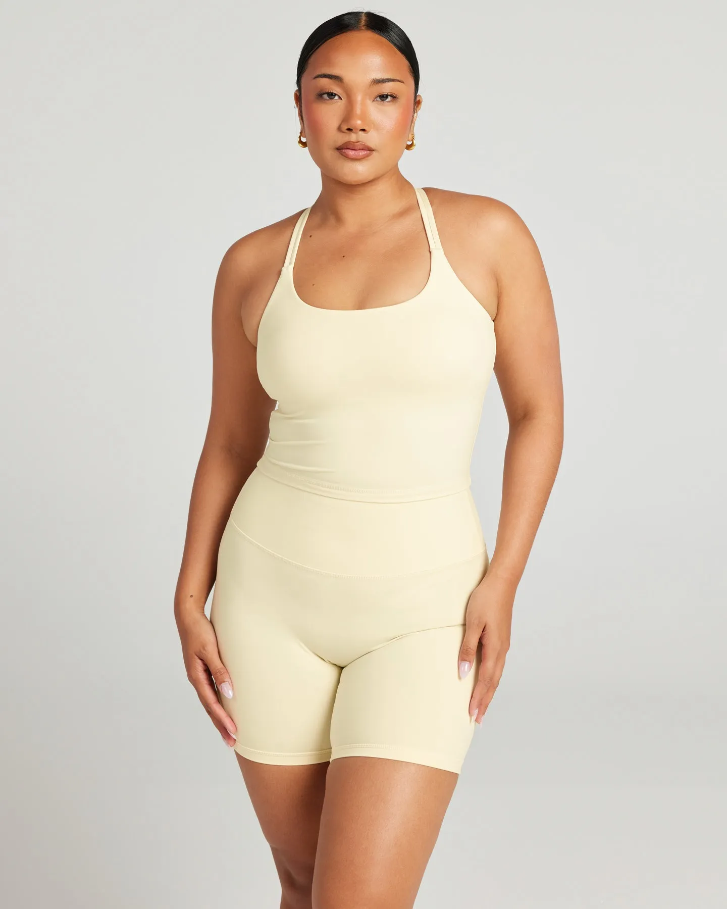 Aura Thin Strap Tank - Butter sold by Elite Eleven product image thumbnail 4