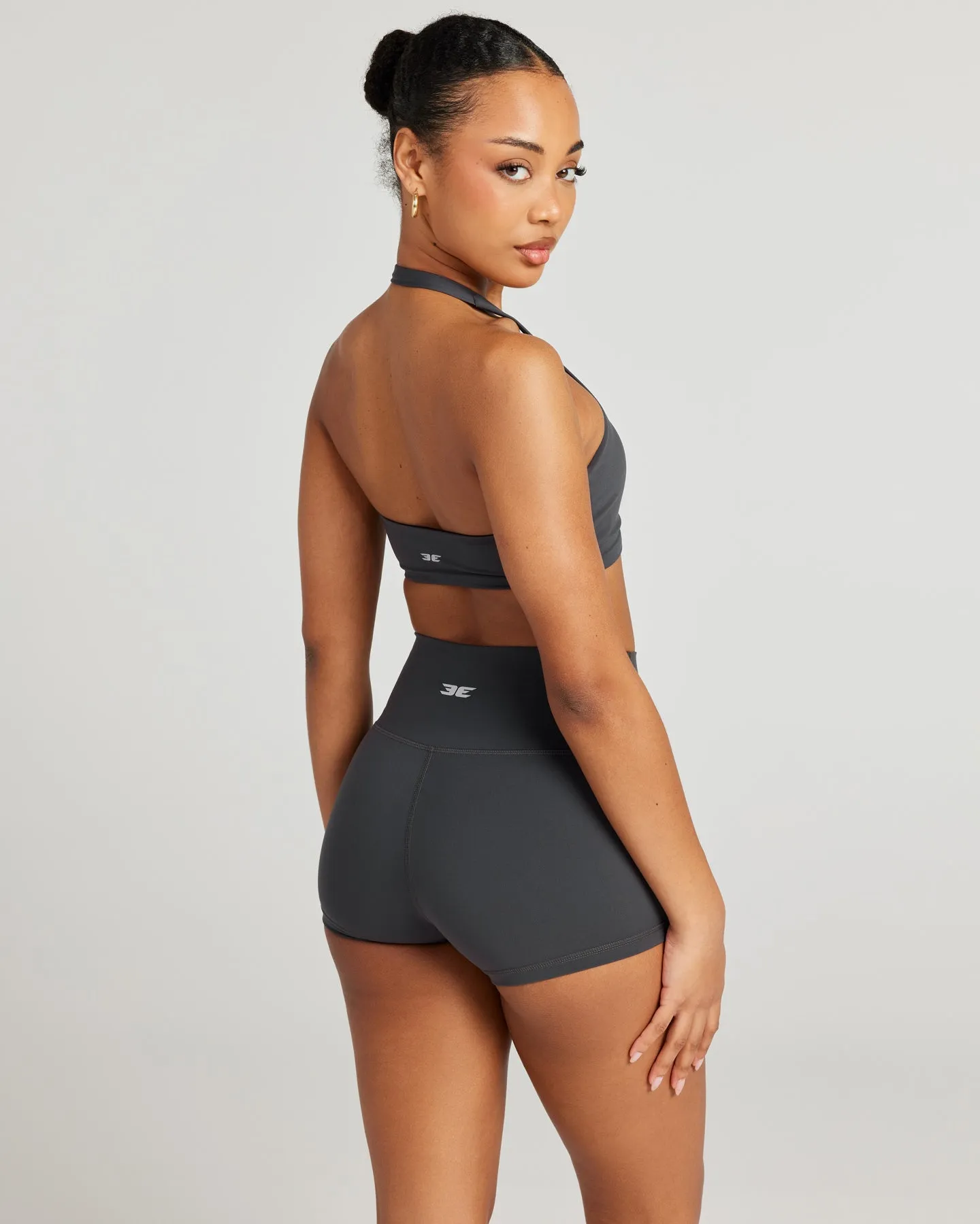 Halter Scrunch Bra - Charcoal sold by Elite Eleven product image thumbnail 2