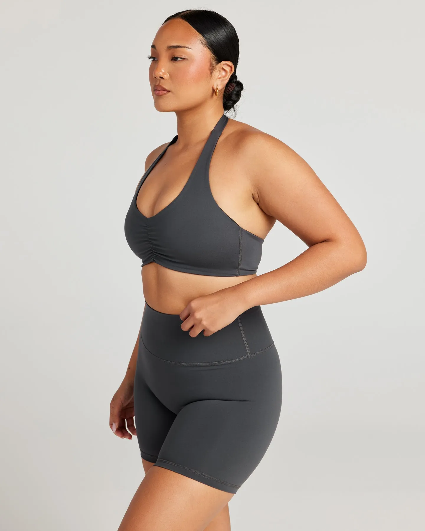 Halter Scrunch Bra - Charcoal sold by Elite Eleven product image thumbnail 5