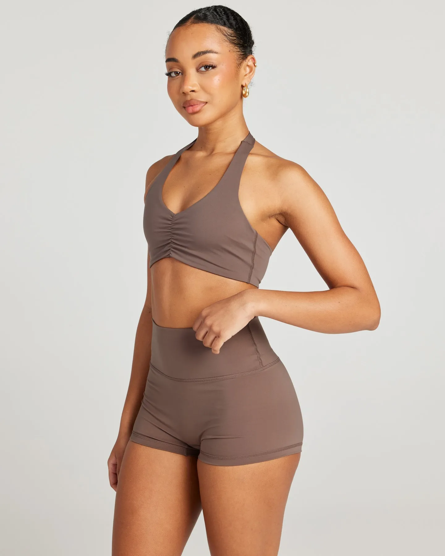 Halter Scrunch Bra - Mushroom sold by Elite Eleven product image thumbnail 3