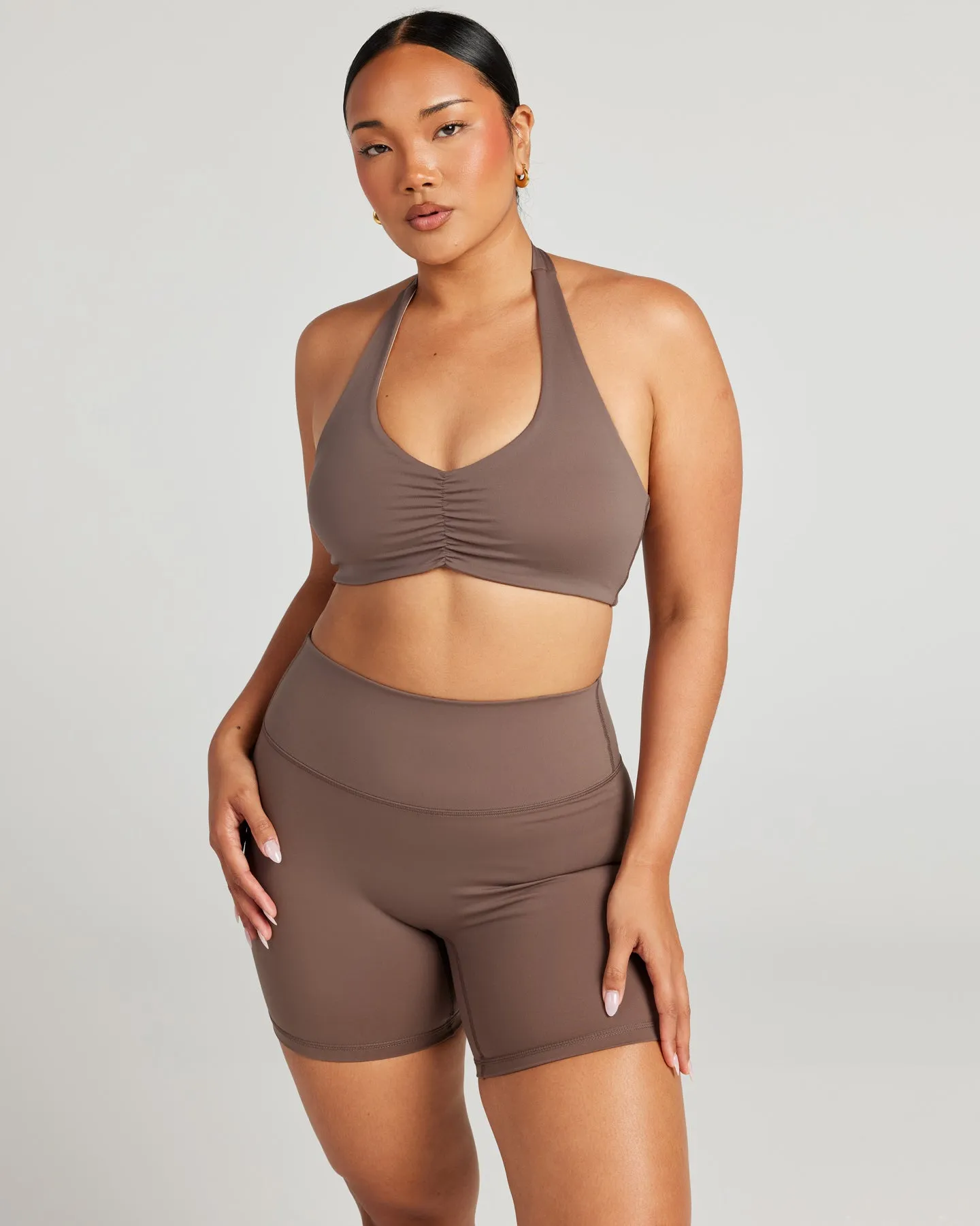 Halter Scrunch Bra - Mushroom sold by Elite Eleven product image thumbnail 4