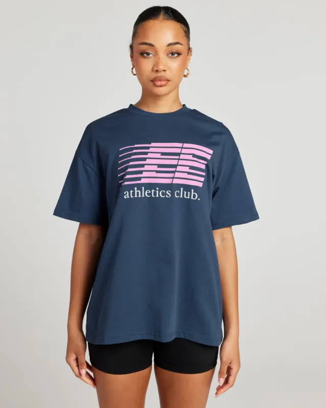 Women's Athletics Club Tee - Blue Slate sold by Elite Eleven