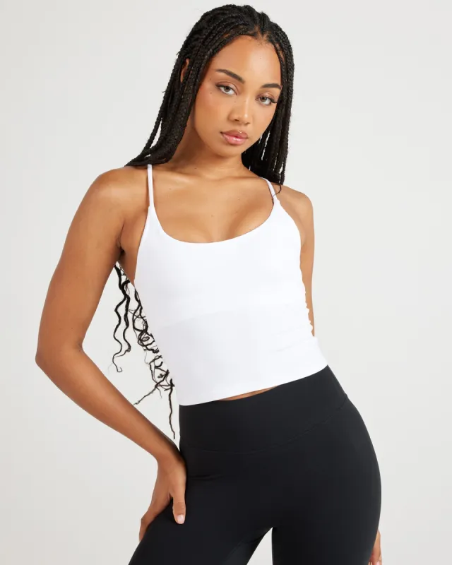 Airey Tank - White sold by Elite Eleven