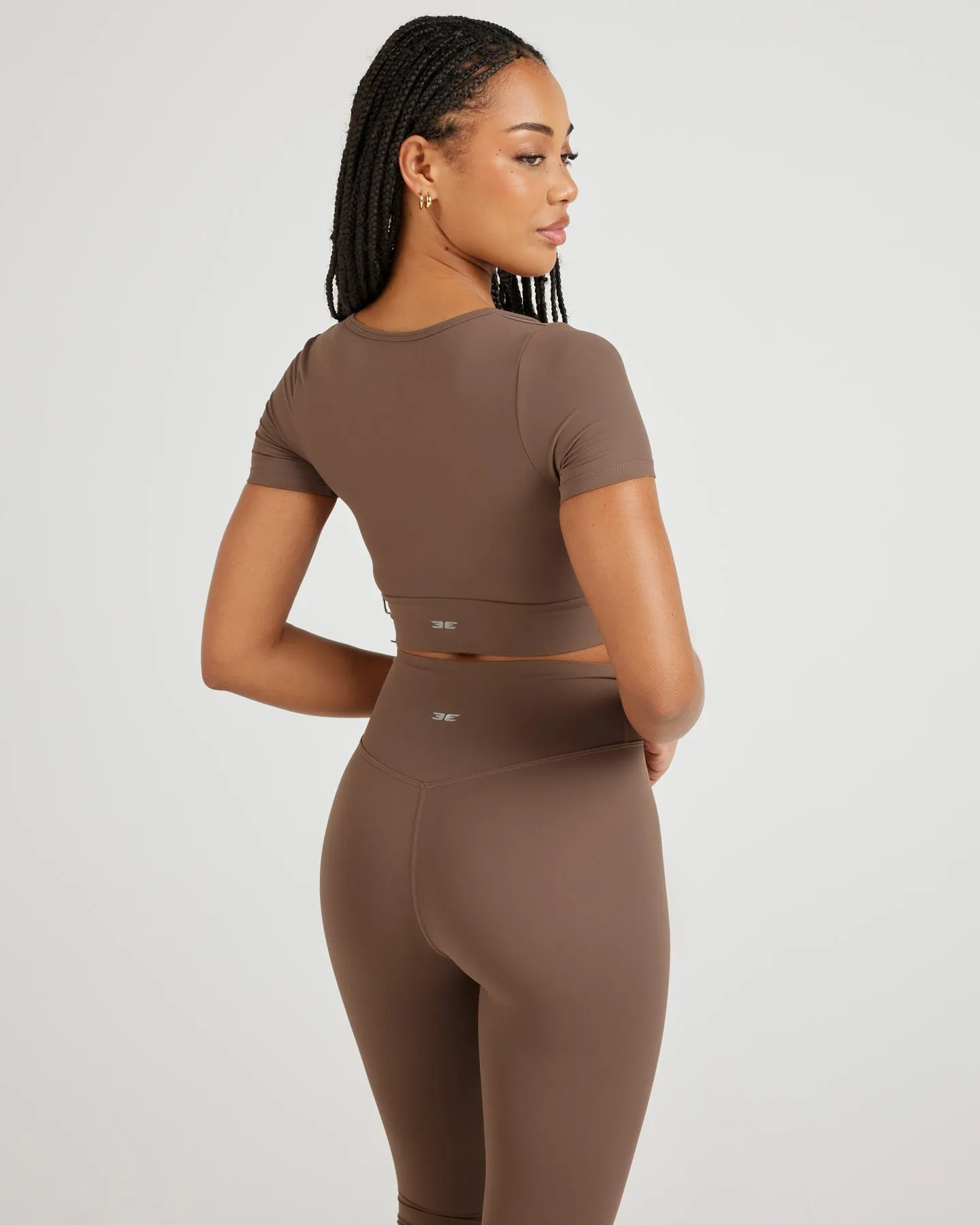 Airey Scoop Crop Tee - Light Brown sold by Elite Eleven product image thumbnail 2