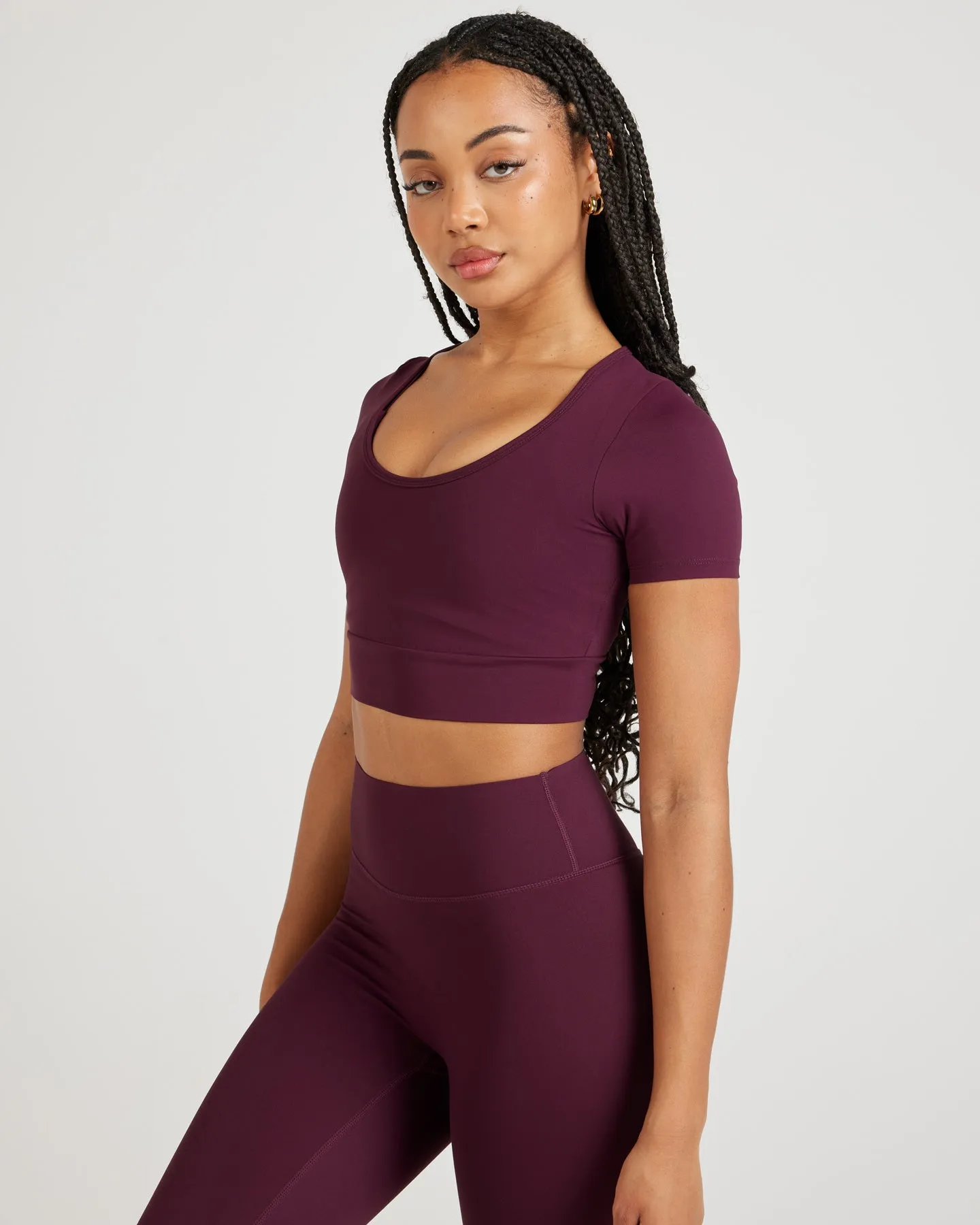 Airey Scoop Crop Tee - Cherry Cola sold by Elite Eleven product image thumbnail 4