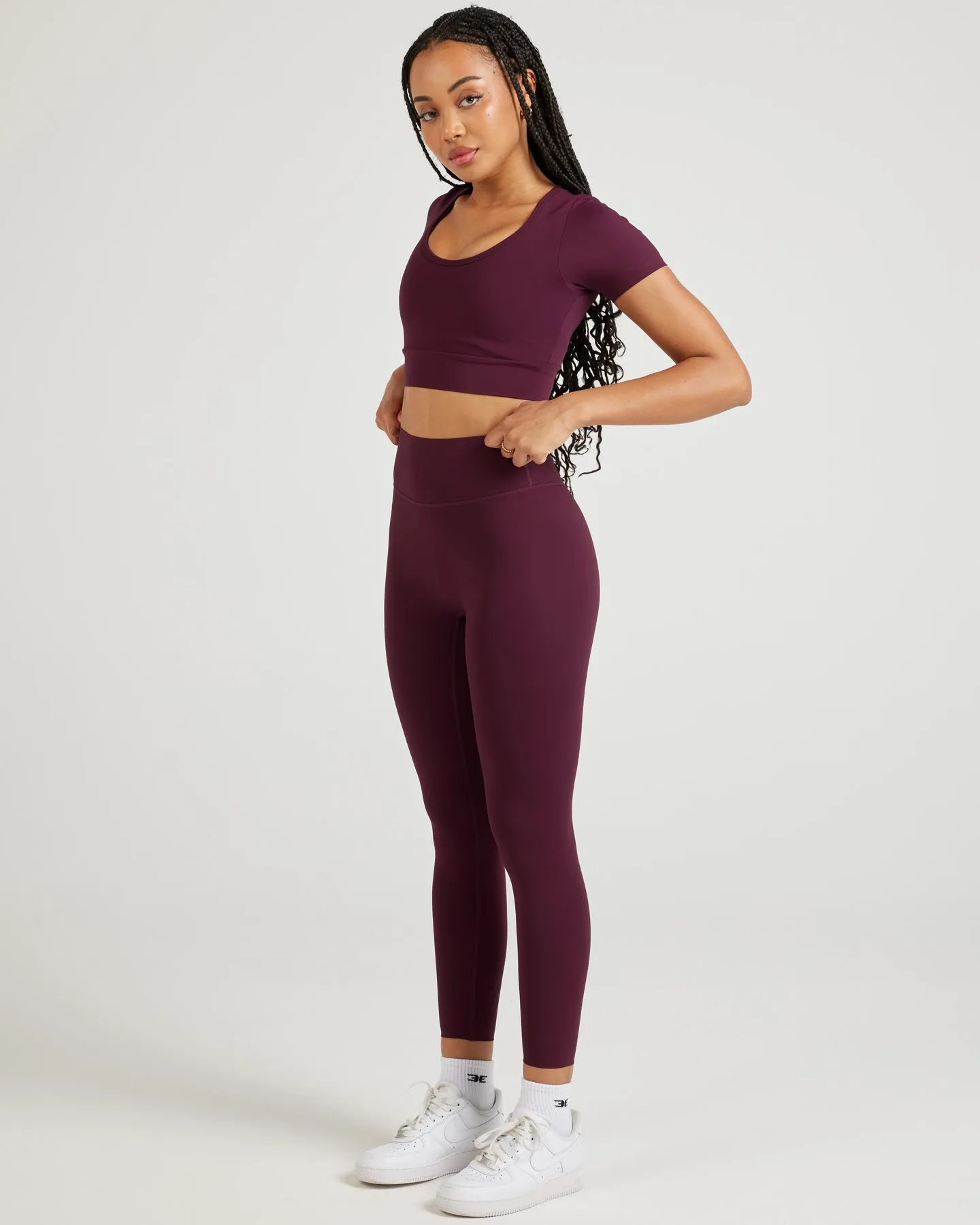 7/8 Airey Leggings - Cherry Cola sold by Elite Eleven product image thumbnail 5