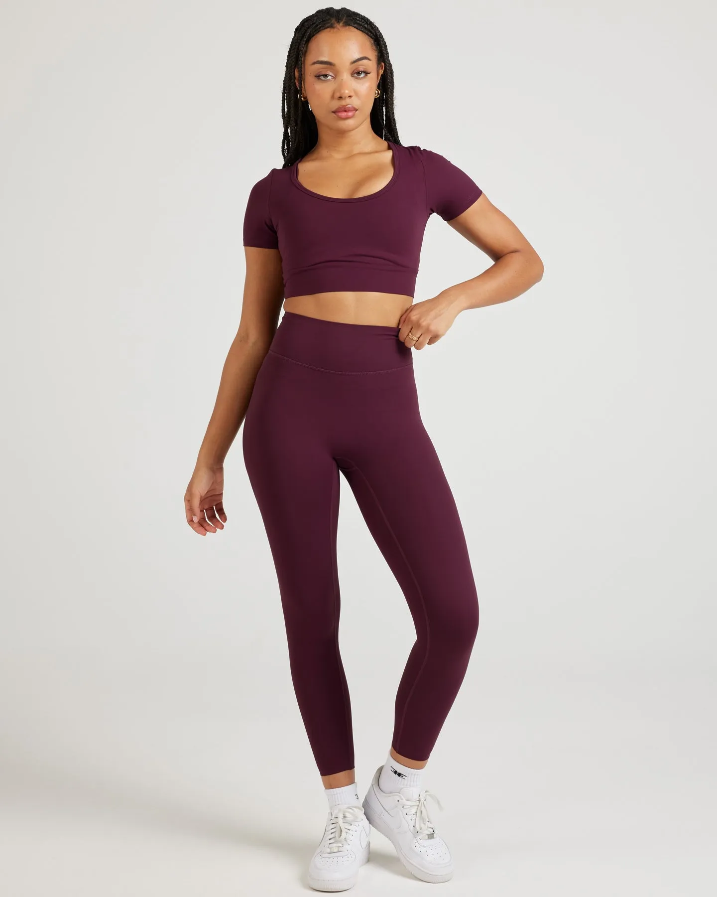 7/8 Airey Leggings - Cherry Cola sold by Elite Eleven product image thumbnail 4