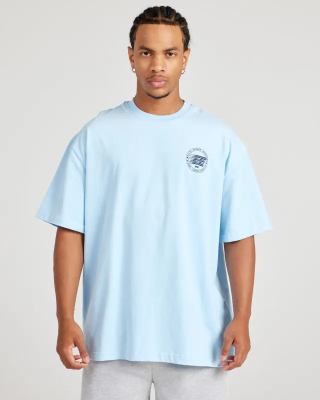 新作salsation Tシャツ With split M Light blue 新作salsation Tシャツ With split M Light blue