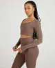 Airey Scoop Crop Long Sleeve - Light Brown sold by Elite Eleven