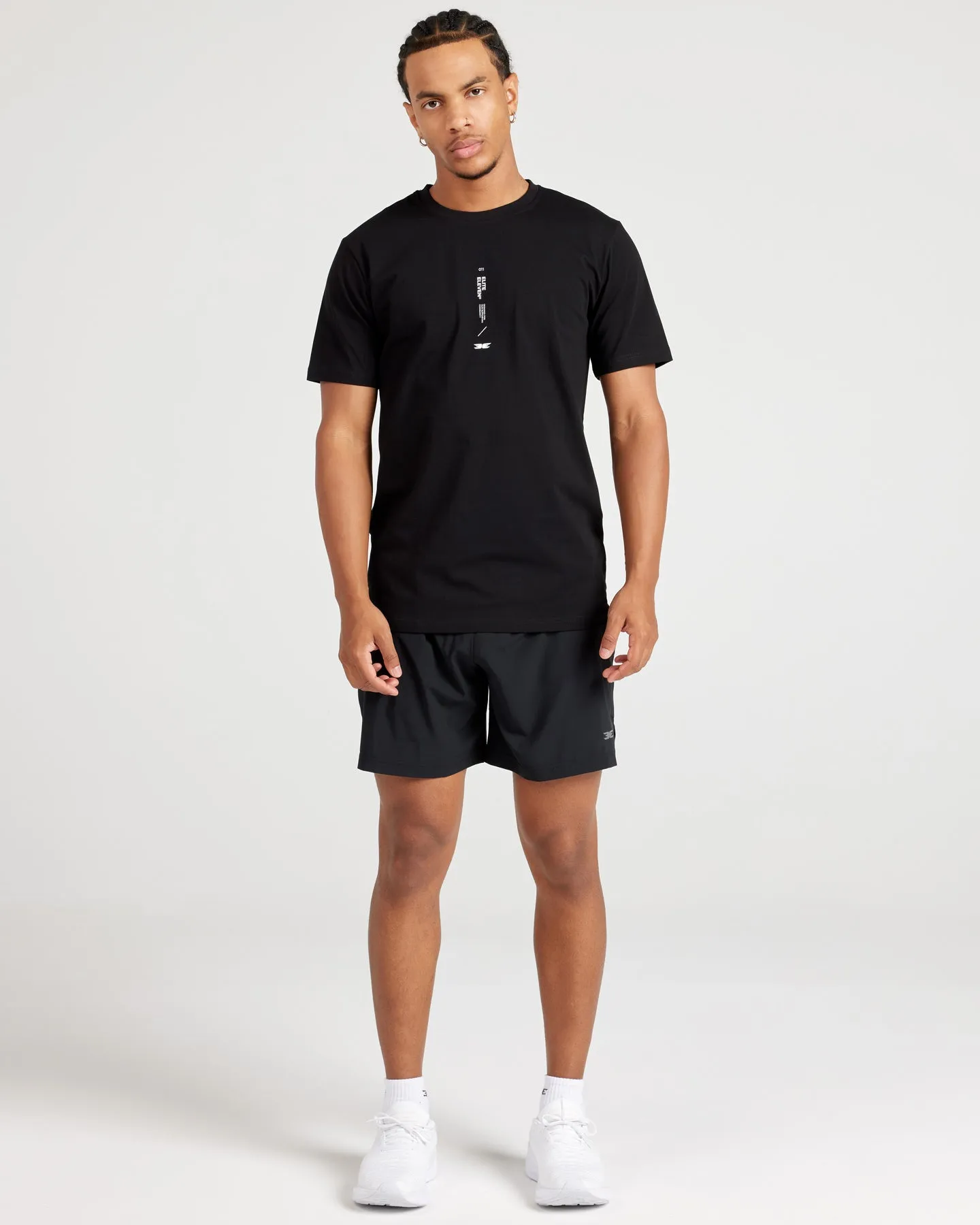 Capital Fitted Tee V1 - Black / White sold by Elite Eleven product image thumbnail 4