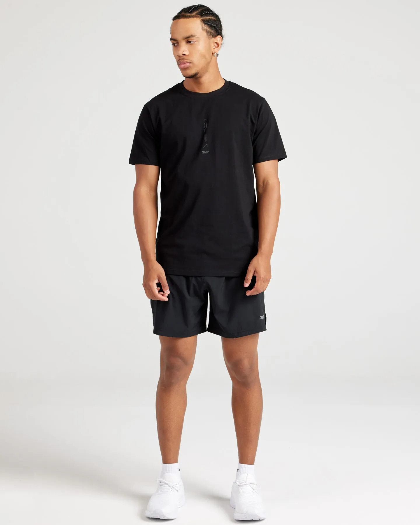 Capital Fitted Tee V1 - Black / Black sold by Elite Eleven product image thumbnail 4