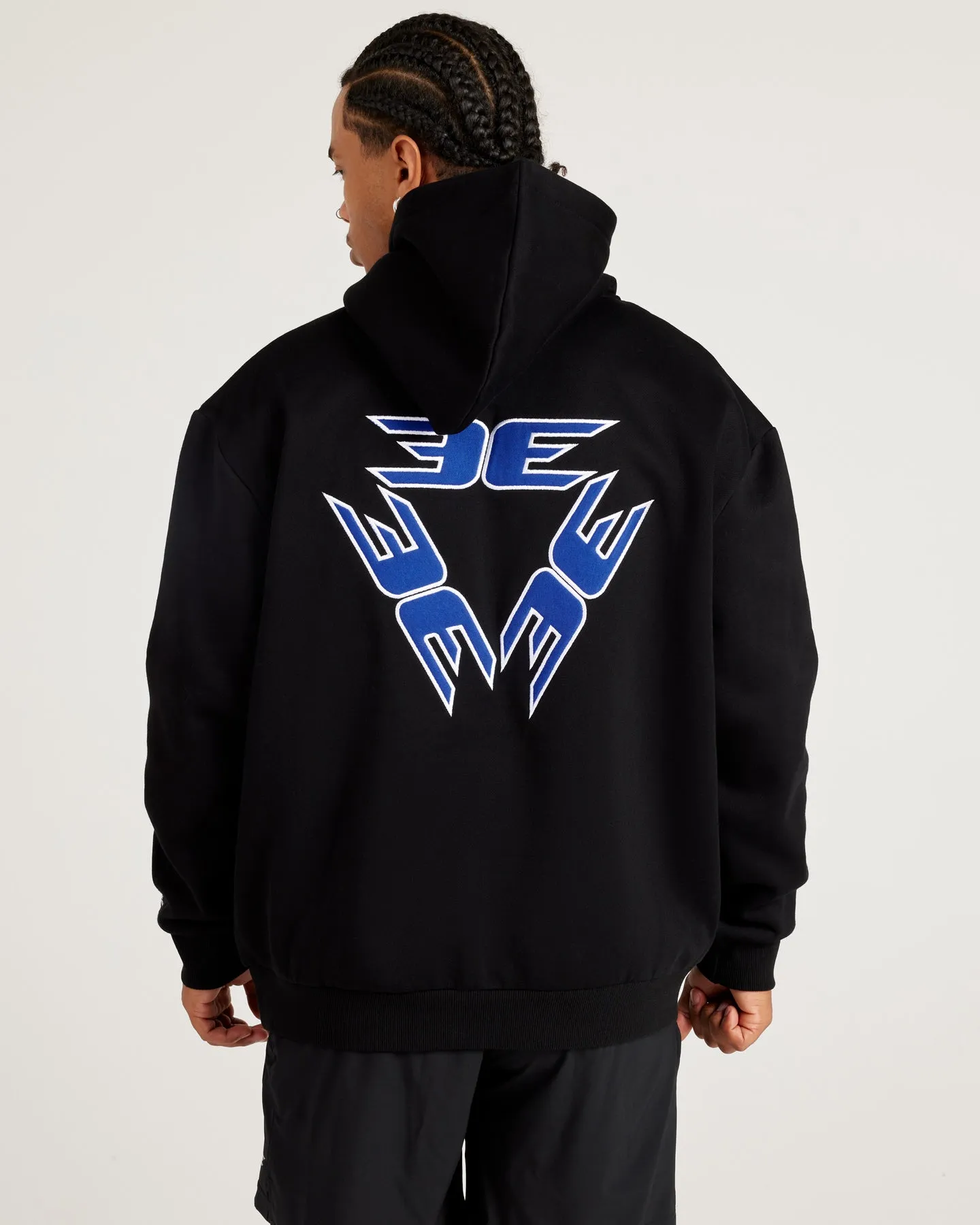 Tri Logo Hoodie - Black / Blue sold by Elite Eleven product image thumbnail 3