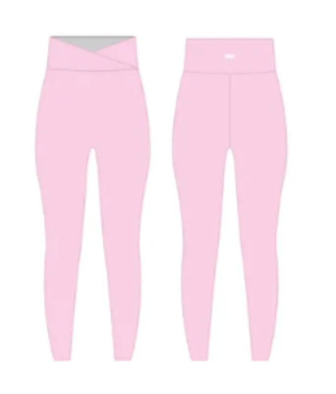 Cross Over Leggings - Candy Pink sold by Elite Eleven