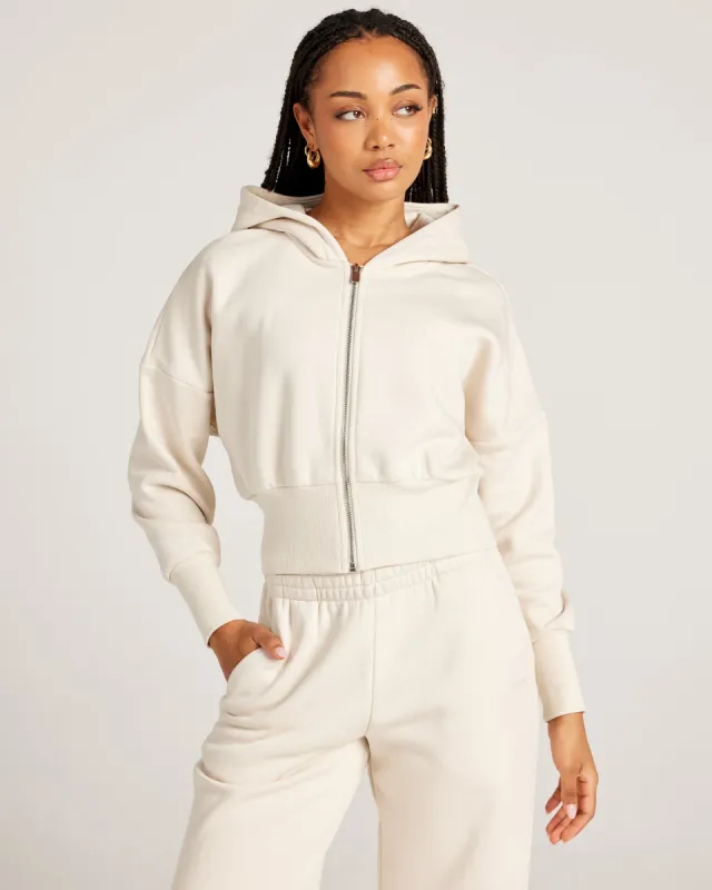 Omni Zip Through Hoodie - Bone sold by Elite Eleven