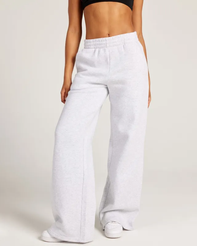 Omni Wide Leg Trackpants - Grey Marle sold by Elite Eleven
